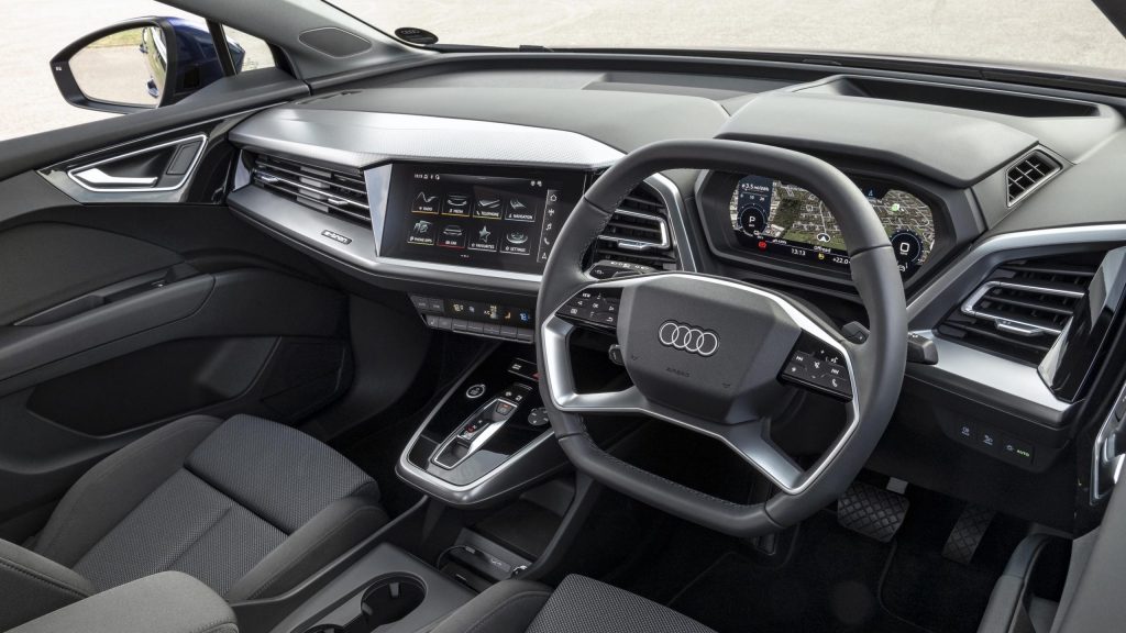 audi q4 e-tron interior ezoo electric car subscription