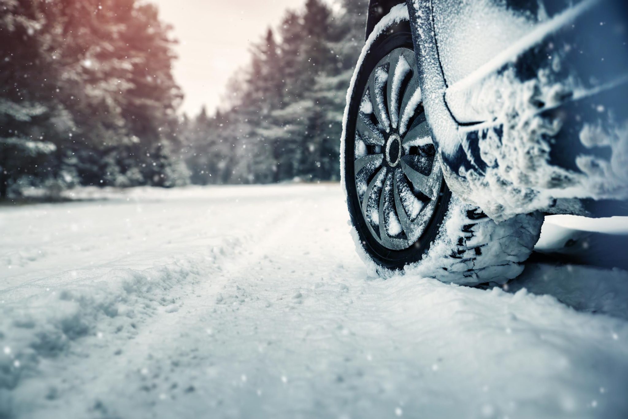 tyre in snow ezoo electric car subscription