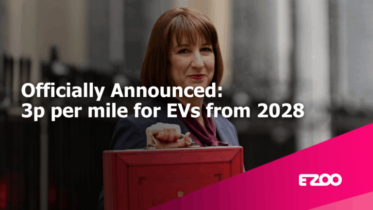 Autumn Budget 2025 - EV drivers to pay 3p per mile from 2028