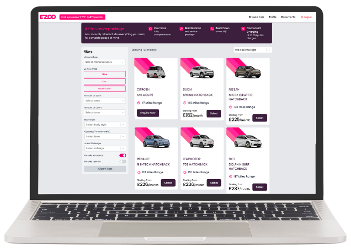 EV Salary Sacrifice portal image